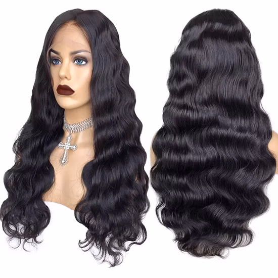 Kbeth Wholesale 24/26 pollici Perruque cuticola allineata capelli umani indiani grezzi vergini 360 parrucca piena di seta onda del corpo in pizzo con capelli del bambino in magazzino