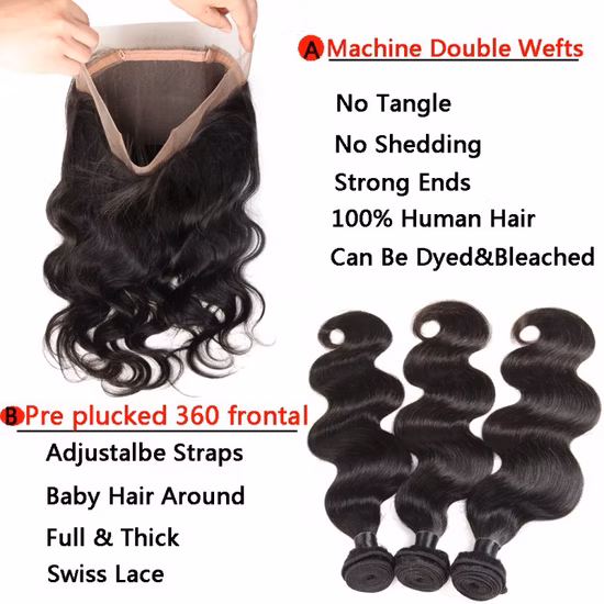 No Synthetic Hair Unprocessed Remy Virgin Indian Human Hair Weft