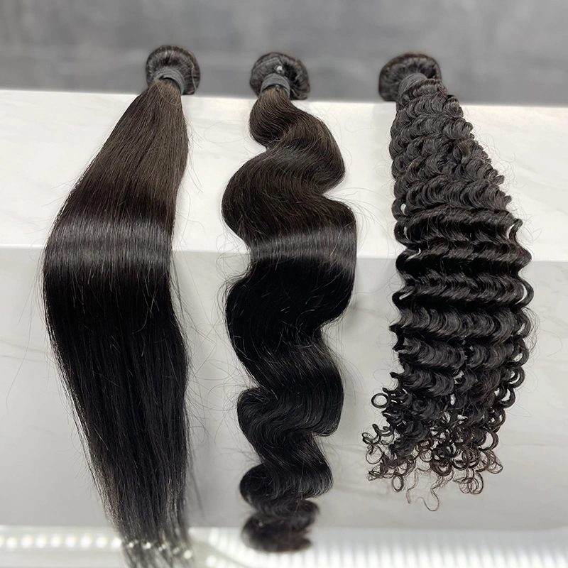 Overseas Natural Single Donor Raw Straight Hair, Top 10A Raw Bundle Hair Vendors, Cuticle Aligned Indian Hair