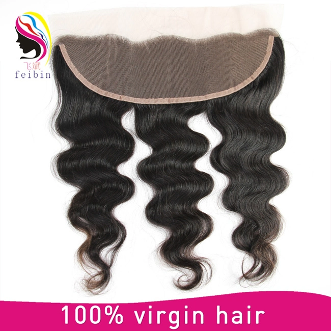 Brazilian Hair Body Wave Frontal with Baby Hair 100% Human Hair Lace Closure