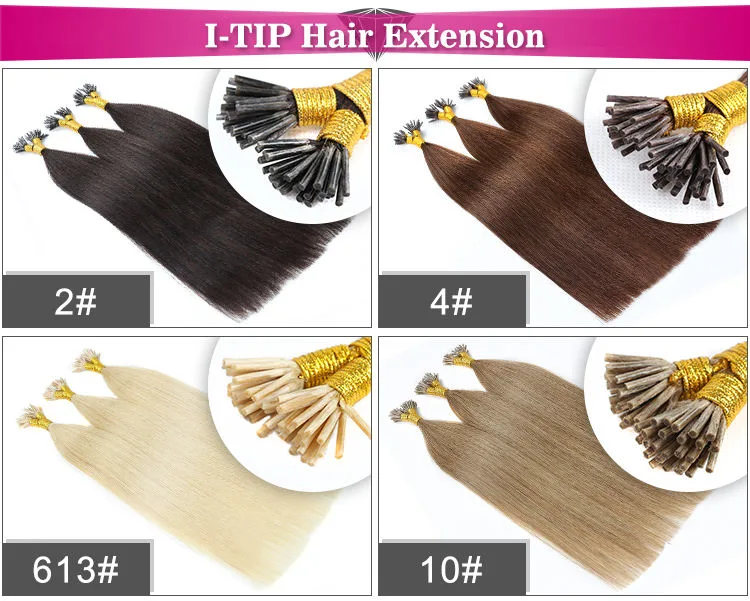 U Tip, I Tip, Flat Tip Italian Glue Human Pre-Bonded Hair Bondings Hair Extension 10% off Sample Customization