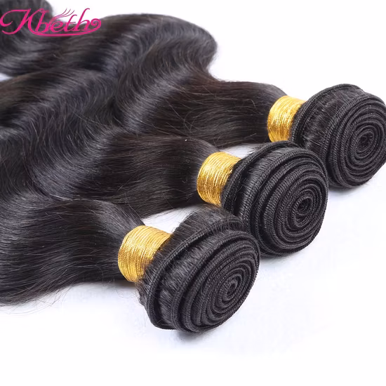 Nessuna trama di capelli umani indiani vergini Remy non trattati con capelli sintetici