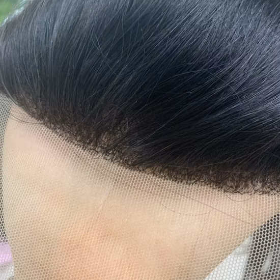 Capelli vergini allineati con cuticola Chiusura frontale in pizzo ad alta definizione